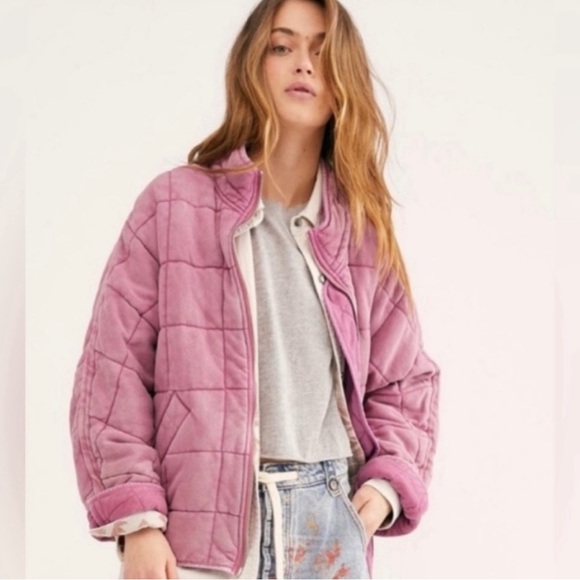 Free People Dolman Quilted Knit Jacket - Picture 1 of 4